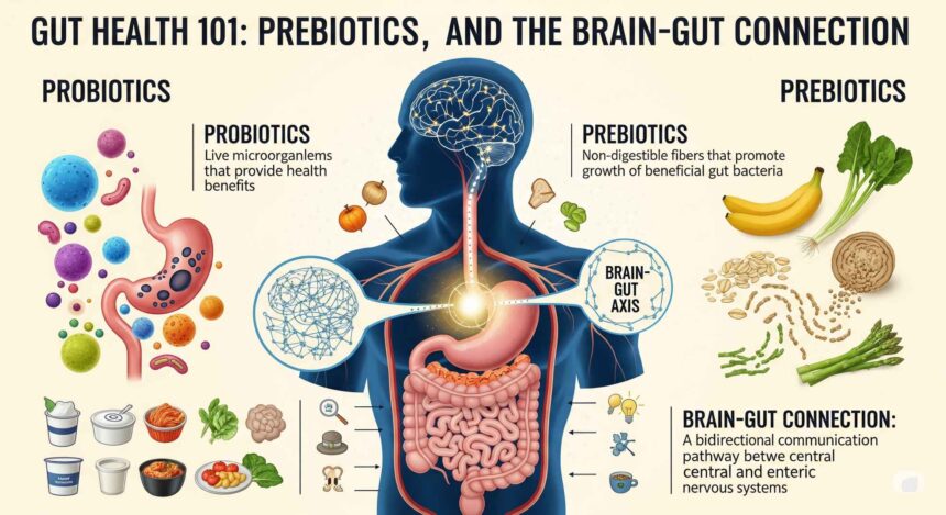 Gut Health 101: Probiotics, Prebiotics, and the Brain‑Gut Connection